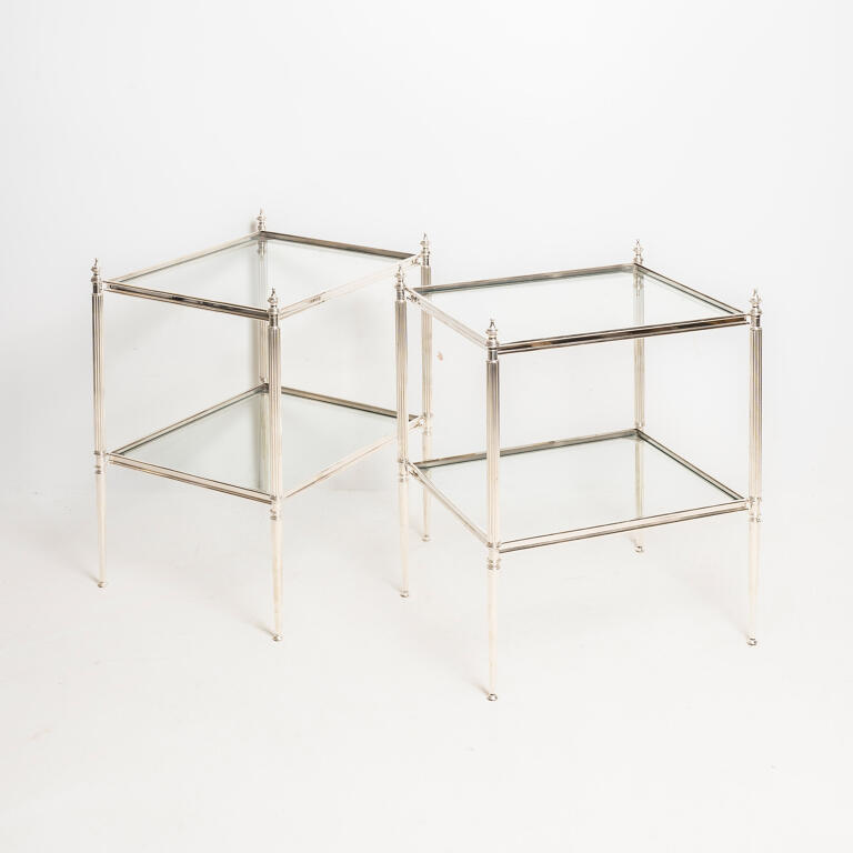 Pair of Silver Plated Tables