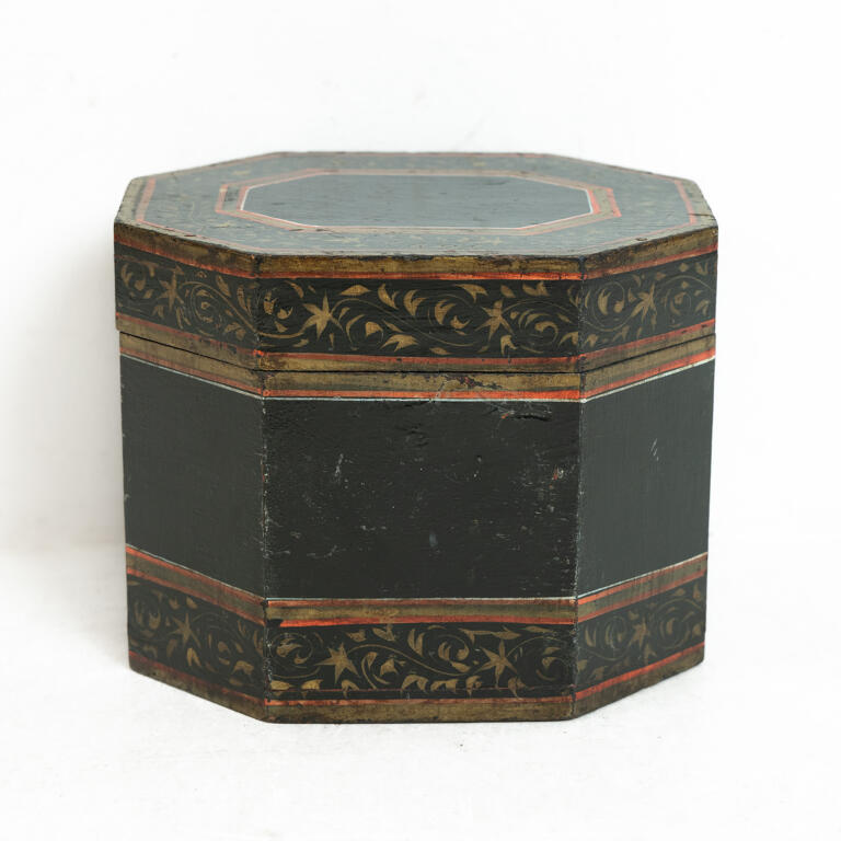English Regency Penwork Caddy