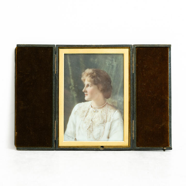 Hand Coloured Photograph on Glass