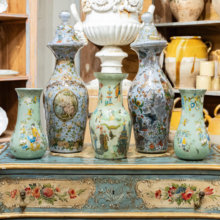 Decalcomania Vases