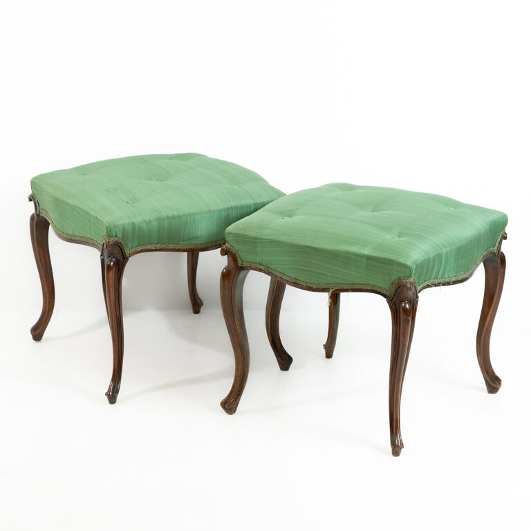 Pair of Mahogany Parlour Stools