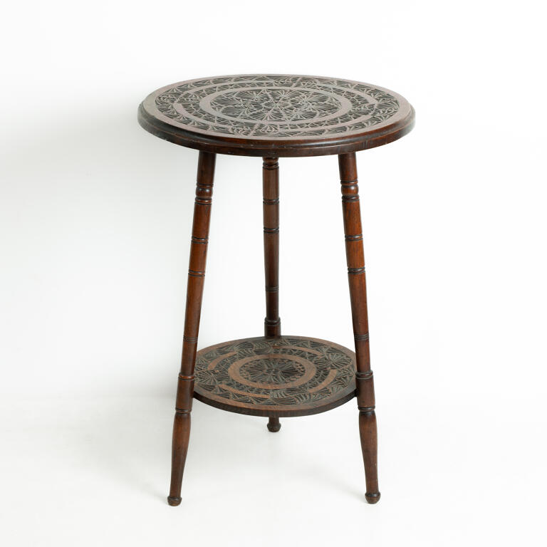 Anglo Indian Chip Carved Occasional Table