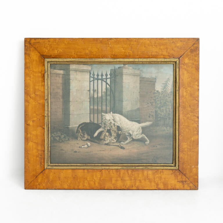 English School: Engraving: Dogs