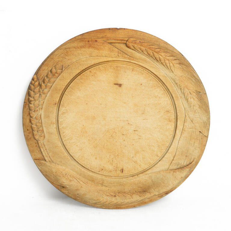 Carved Sycamore Wheatsheaf Bread Board