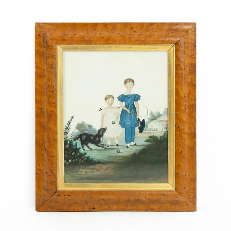 Watercolour and Gouache: Children and Family Dog