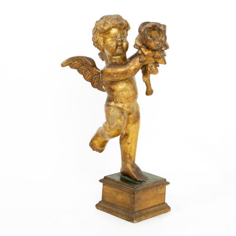 Four 18th Century Giltwood Cherubs