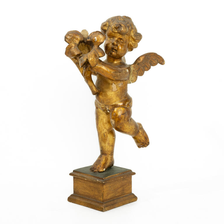 Four 18th Century Giltwood Cherubs