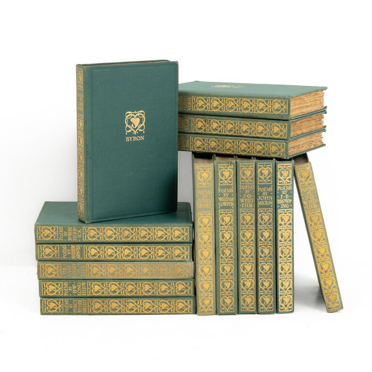 Set of Fifteen Cloth Bound Poetry Books