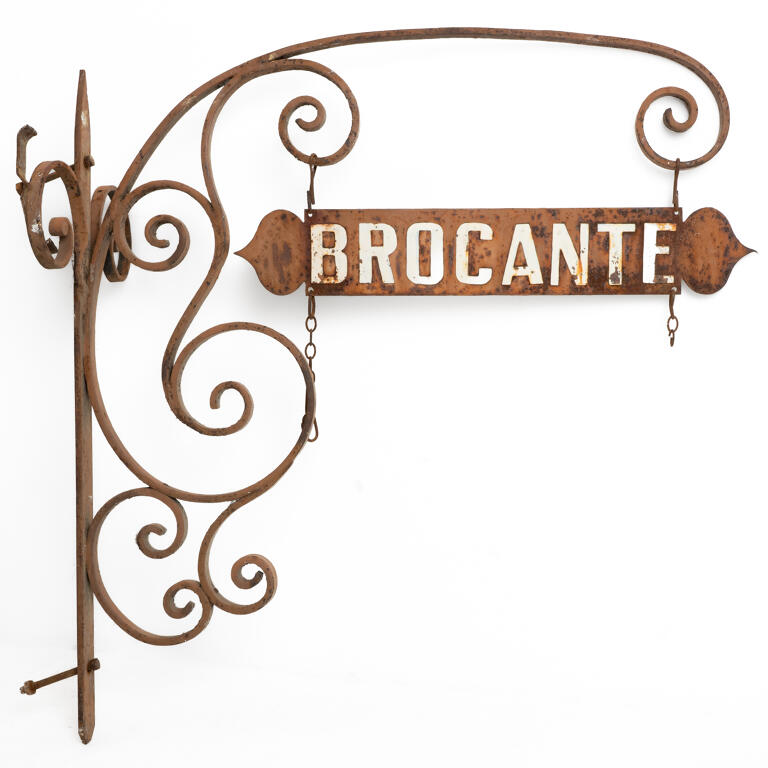Wrought Iron Brocante Sign