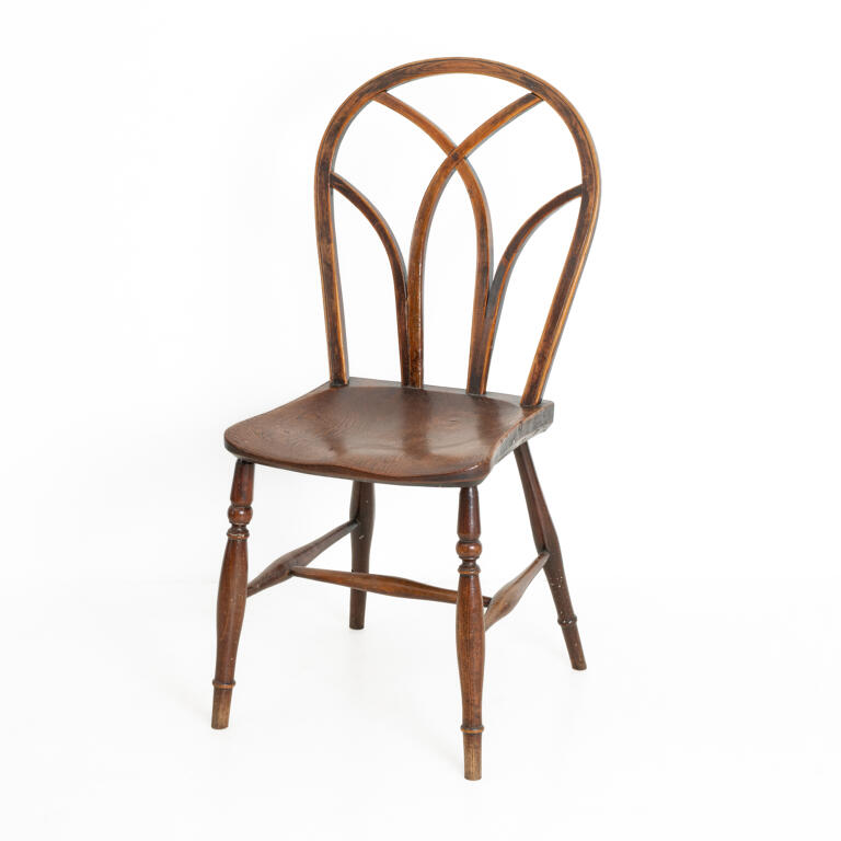 Elm Gothic Hoop-Back Chair