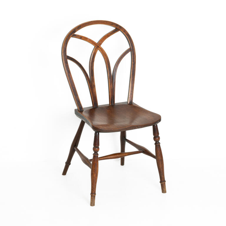 Elm Gothic Hoop-Back Chair