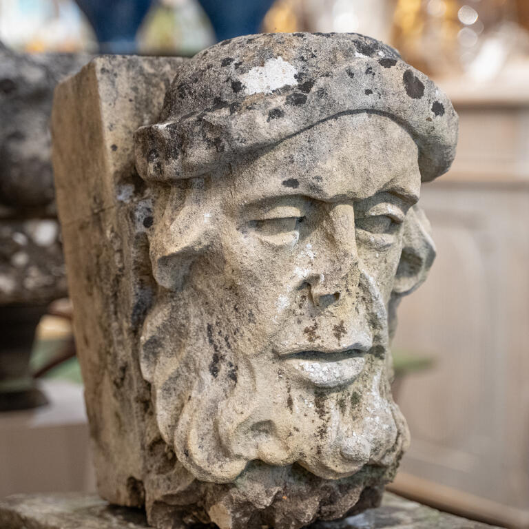 English 18th Century Carved Keystone