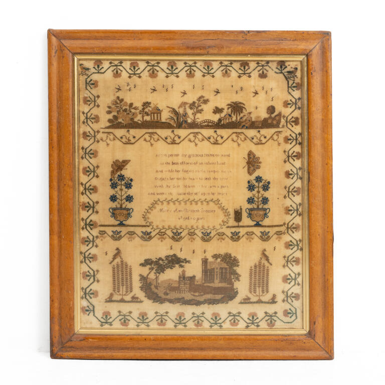 Needlework Sampler by Mary Ann Elizabeth Crossley